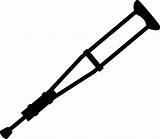 Crutch Crutches Pinclipart Clker Clipartkey sketch template