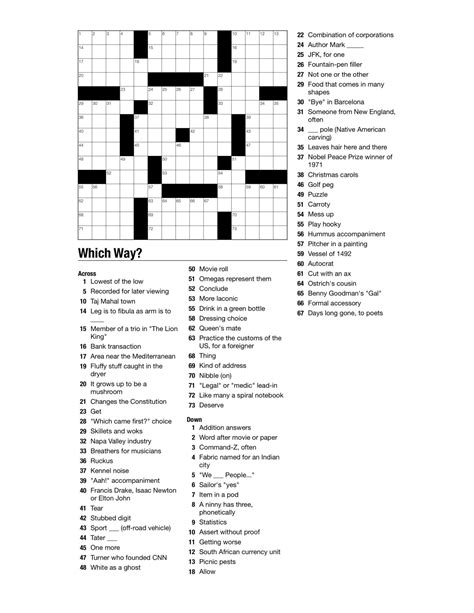 weekly themed crossword bvnwnews printable crossword puzzles