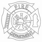 Firefighter Fireman Getdrawings Helmet Department sketch template