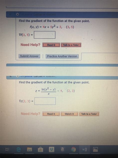 solved find  gradient   function    point cheggcom