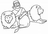 Daniel Lions Coloring Den Pages Color Lion 2008 Kids Bible Comments January Coloringhome sketch template