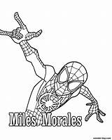 Miles Morales Gwen sketch template