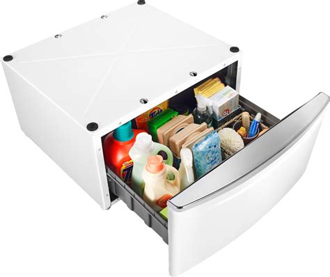 maytag washerdryer laundry pedestal  storage drawer white