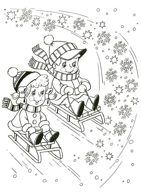 winter season coloring pages  kids crafts  worksheets