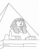 Egypt Sphinx Coloring Pages Categories sketch template