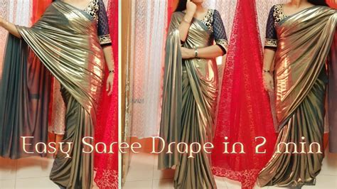 wear falling pallu sareeopen palla drapehow  wear saree