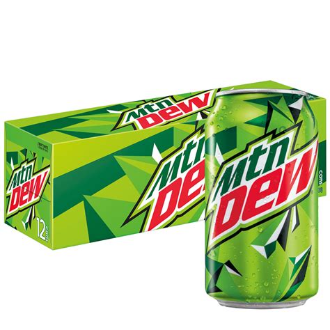 mountain dew original soda  oz cans  count walmartcom walmartcom