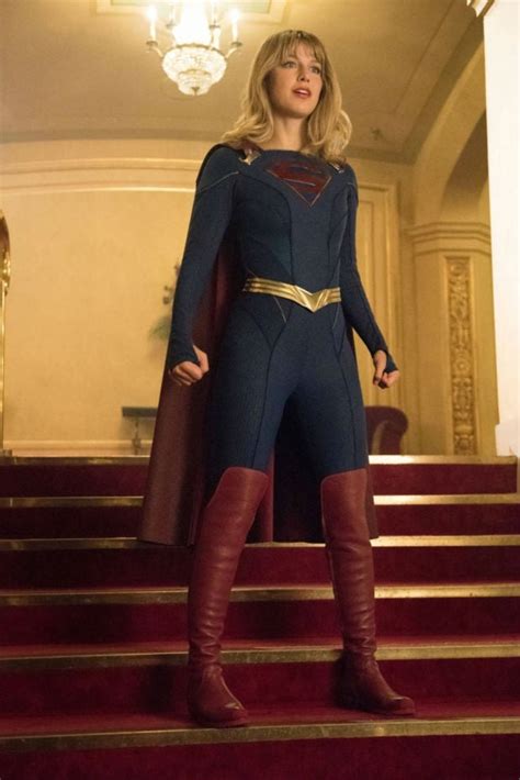 supergirl enjoy a closer look at kara s cool new costume photos