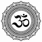 Ohm Symbol Illustrations Vector Clip Hindu Om sketch template