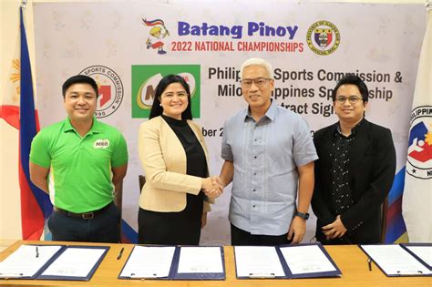 psc milo sign  batang pinoy partnership manila bulletin
