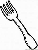 Fork Coloring Pages Knife Spoon Clipart Clip Cliparts Printable Color Template Colouring Bbq Vector Getcolorings Getdrawings Unikitty Library Gifs Kitchenware sketch template