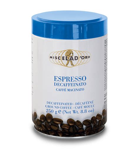 miscela doro espresso decaffeinato  gram gemalen decafe espresso koffie il mandorlo