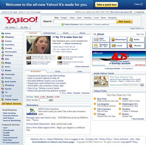 Yahoo And Msn’s New Homepages Tech Shoebox