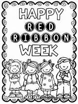 Ribbon Week Red Coloring Pages Clipart Color Activities Drugs Say Sheet Clip Melonheadz Elementary Drawing Drug Printable Sheets Teacherspayteachers Teachers sketch template