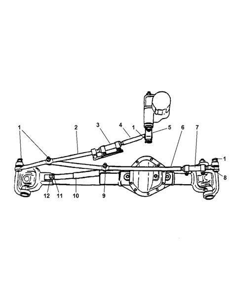 dodge  front axle diagram