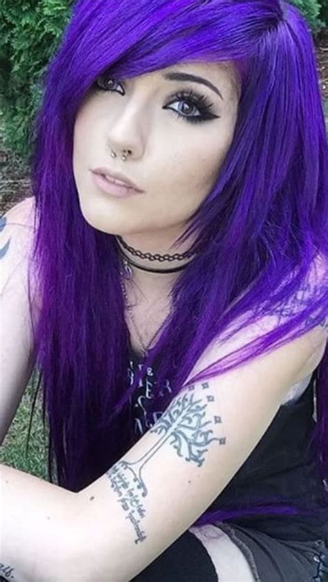 the color is gorgeous cute emo girls emo hair scene hair
