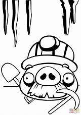 Angry Birds Coloring Pages Pig Moustache Treasure Chest Printable Drawing Colouring Print Foreman Line Open Getdrawings Supercoloring Characters Clip Pirate sketch template