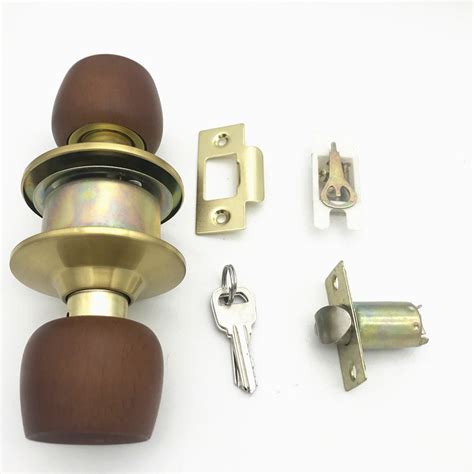 home hardware bedroom door lock wooden  tubular knob door lock  brass key china knob