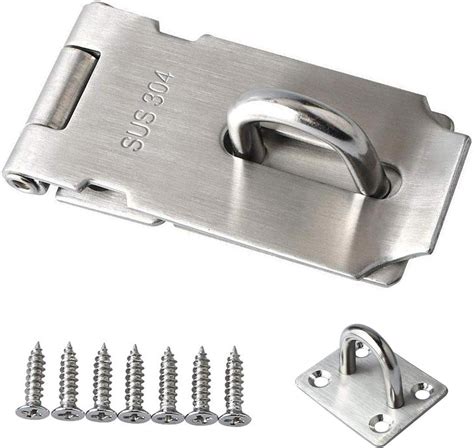 buy   door hasp latch lock hlomve  stainless steel hasp latch  padlock cabinet