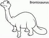 Brontosaurus Jurassic Apatosaurus sketch template