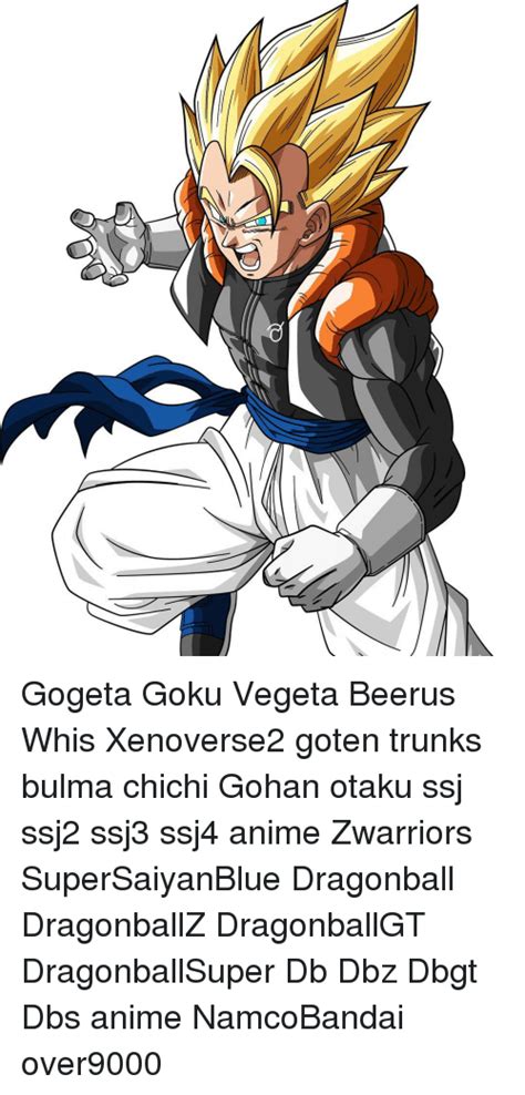 Gogeta Goku Vegeta Beerus Whis Xenoverse2 Goten Trunks