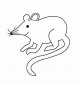 Rat Coloring Pages Cartoon Printable Kids sketch template