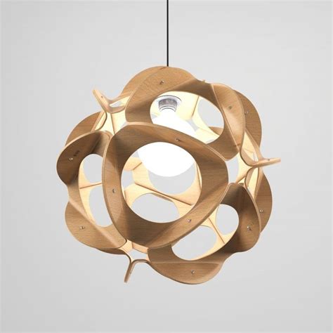 designer icos lamp wood pendant light diy lamp shade