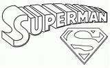 Coloring Superman Pages Easy Comments sketch template