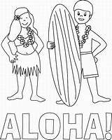 Coloring Pages Hawaiian Hawaii Aloha Colouring Kids Printable Hula Library Clipart Haumana Ia Kumu Books Para Comments sketch template