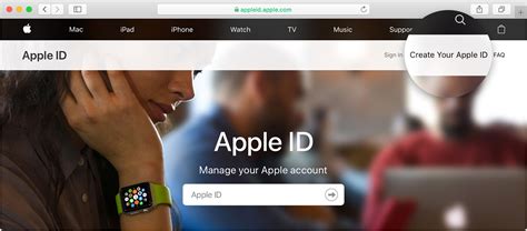 create   apple id apple support