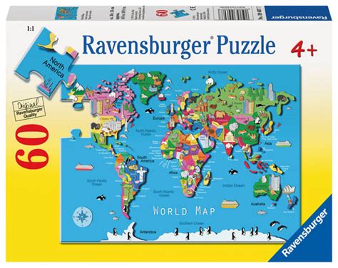 world map puzzle  pieces ravensburger