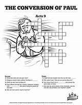Conversion Saul Acts Lessons Crossword Damascus Church Apostle Sauls Pauls Missionary Sharefaith Stoning Galatians King Vbs Journeys sketch template