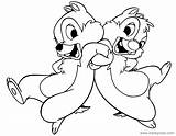 Chip Dale Coloring Pages Disney Disneyclips Pdf Locking Arms sketch template