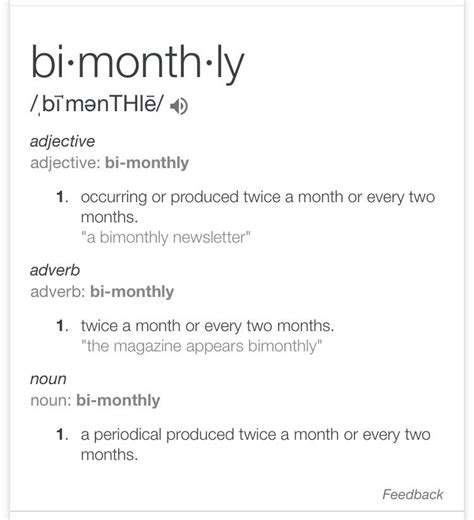 definition  bi monthly rmildlyinfuriating