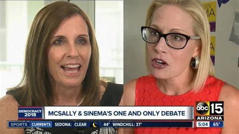 Tonight Arizona Senate Candidates Martha Mcsally Kyrsten Sinema Debate