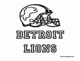 Lions Detroit Coloring Football Pages Nfl Sports Teams Colormegood sketch template