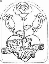 Grandparents Coloring Cards Printable Card Pages Crafts Kids Activities Printables Preschool Color Template Craft Religious Happy Worksheets Greeting Parents Church sketch template