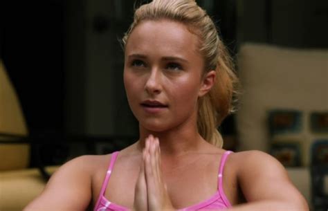 here are some sexy photos of hayden panettiere doing yoga complex