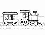 Coloring Book Train Kids Vector Wagon Illustration Stock Theme sketch template