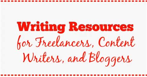 writing resources  freelancers content writers bloggers