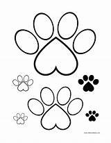 Print Paw Printable Outline Paper Trace Different Outlines Millennialboss Pdf Sizes Multiple Templates Them sketch template