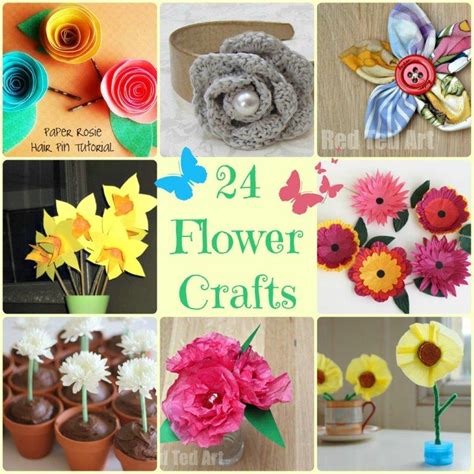 flower crafts ideas red ted arts blog