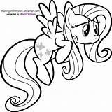Fluttershy Trixie sketch template