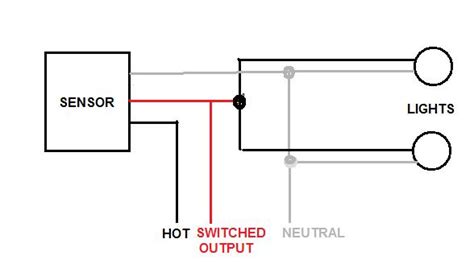 wire motion sensor light wiring diagram