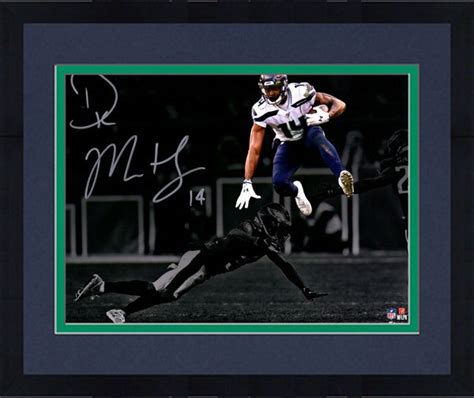 Framed Dk Metcalf Seattle Seahawks Autographed 11 X 14 Spotlight Pho