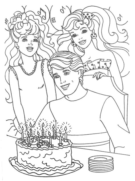 happy birthday barbie coloring pages skylerilhardy