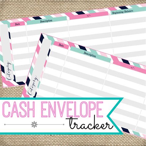 printable cash envelope system tracker log  myloveforwordsshop