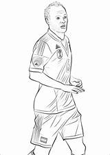 Fifa Bruyne Zum Lewandowski Colouring Juventus Fussball Schalke Wydruku Malowanki Iniesta sketch template