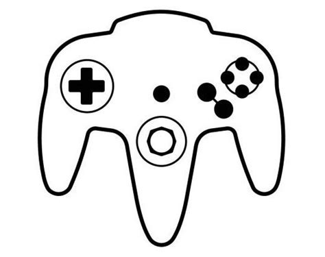 xbox  controller silhouette  getdrawings
