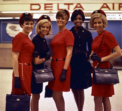 Flight Fashion As Delta S New Purple Uniforms Take Off A Look Back